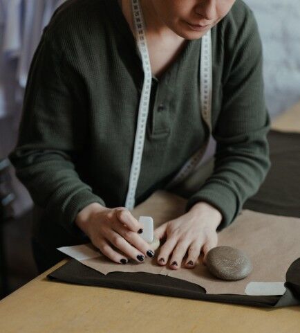 Marking fabric before sewing