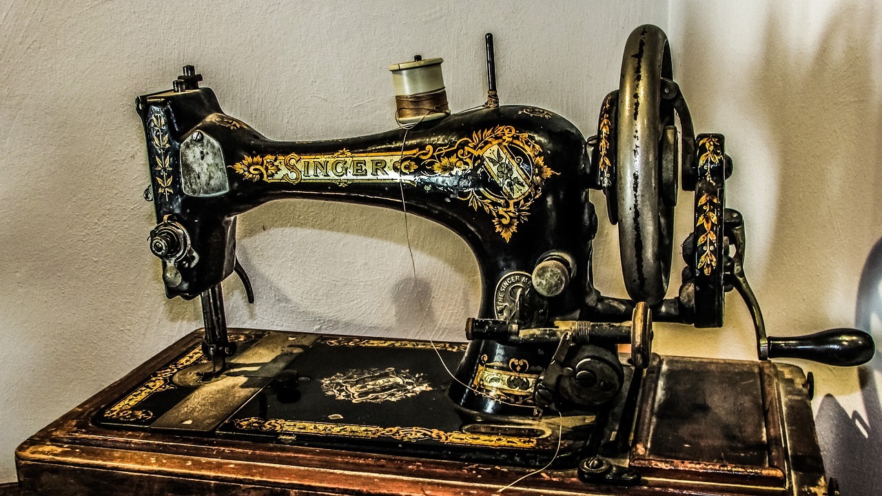 Sewing machine old antique retro